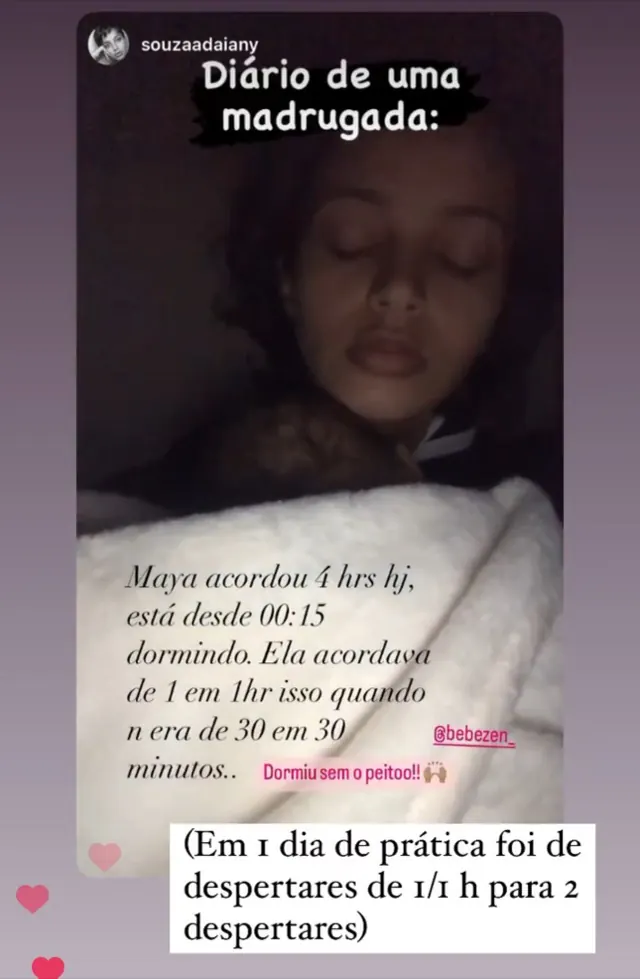 Print de mensagem de uma mãe sobre o resultado do desafio